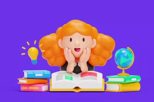 فایل PSD تصویرسازی سه بعدی روز جهانی کتاب 28194