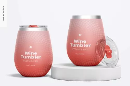 فایل PSD موکاپ لیوان ۱۲ اونسی از نمای پرسپکتیو 28195