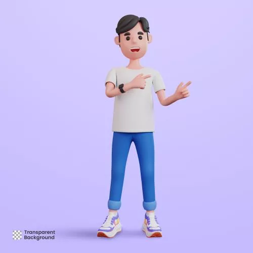 فایل PSD کاراکتر سه بعدی مرد 28199