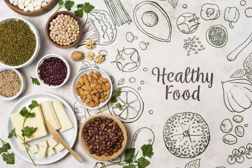 فایل PSD مجموعه آجیل و دانه ها در بشقاب 28203