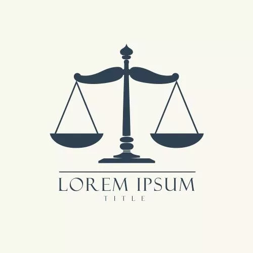 وکتور EPS قالب طراحی لوگو وکالت و حقوق 28205