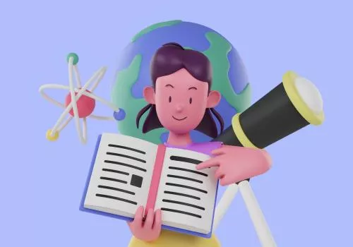 فایل PSD مفهوم آموزش با زن در حال نگه داشتن کتاب 28218