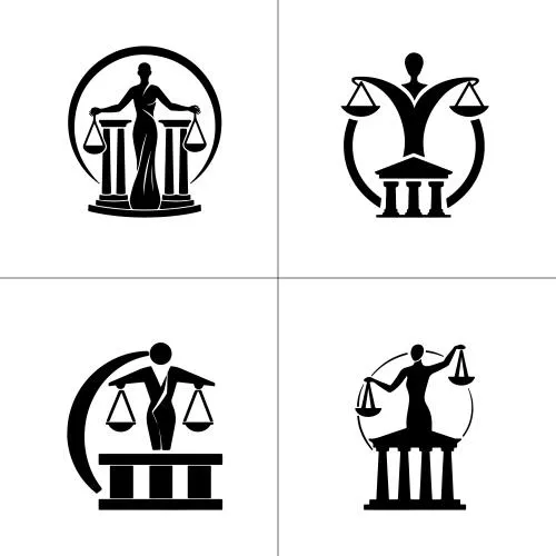 وکتور EPS لوگوهای حقوقی و وکالت 28238