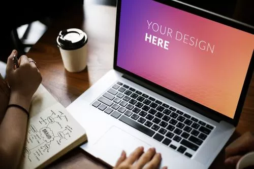 فایل PSD موکاپ صفحه لپ تاپ 27627