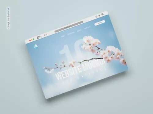 فایل PSD موکاپ صفحه مرورگر 27629
