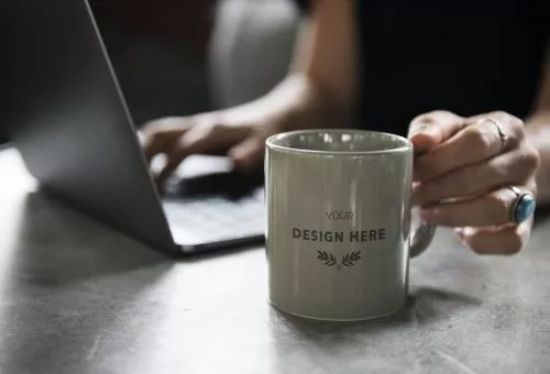 فایل PSD موکاپ ماگ قهوه 27631