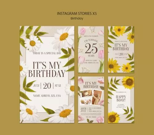 فایل PSD قالب جشن تولد 27634