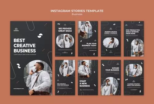 فایل PSD استوری های تجاری اینستاگرام با عکس به صورت رایگان 25363