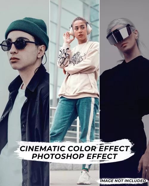 فایل PSD قالب افکت عکس سینمایی برای فتوشاپ 25364