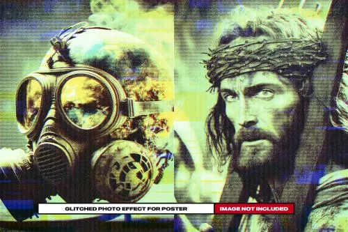 فایل PSD افکت عکس پوستر رایگان 25389