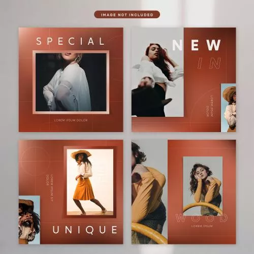 فایل PSD پست شبکه اجتماعی اینستاگرام با تم مدرن 25440