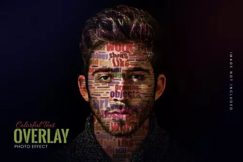 فایل PSD افکت عکس تایپوگرافی برای فتوشاپ به صورت رایگان 25445