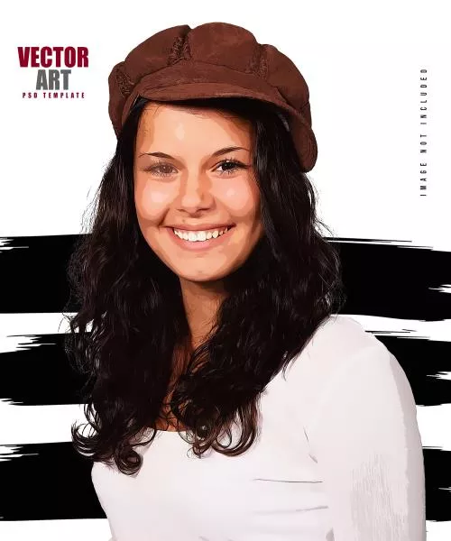 فایل PSD الگوی افکت عکس پرتره رایگان برای فتوشاپ 25448