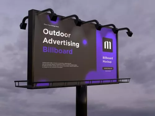 فایل PSD موکاپ بیلبورد فضای باز 25459