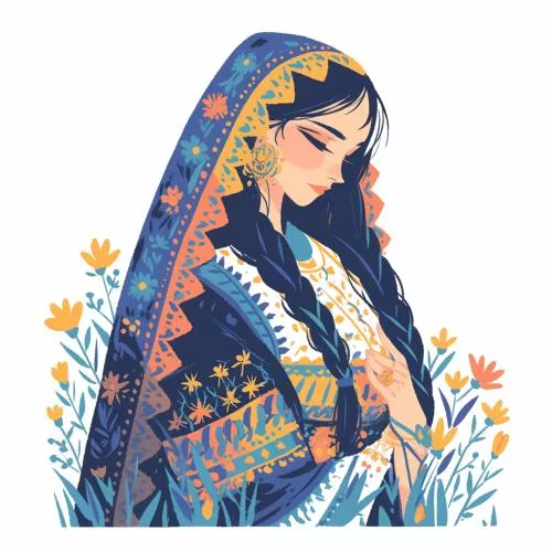 وکتور EPS لباس سنتی ایرانی 25462