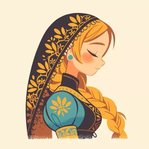 وکتور EPS لباس سنتی زن ایرانی 25560