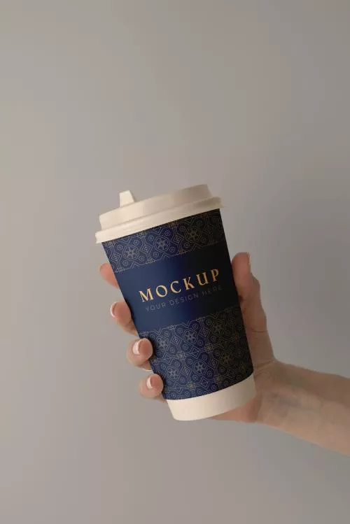 فایل PSD موکاپ لیوان قهوه برای کافی شاپ 25569