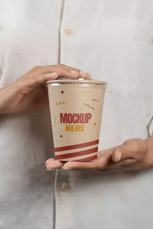 فایل PSD موکاپ لیوان قهوه 25579