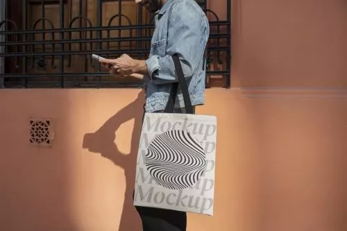 فایل PSD موکاپ کیف و ساک خرید لباس به صورت رایگان 25707