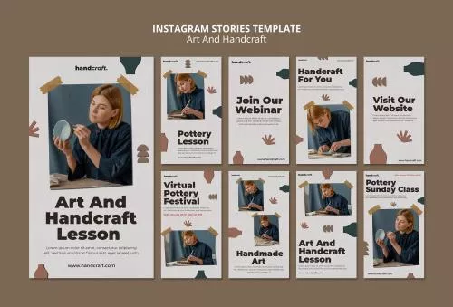 فایل PSD استوری اینستاگرام هنری 25712