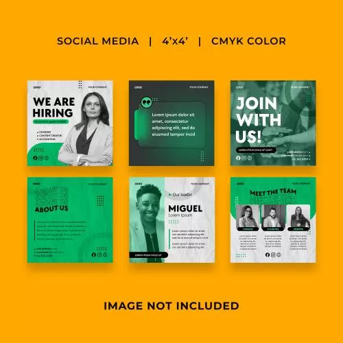 فایل PSD قالب پست آگهی استخدام شرکت در اینستاگرام به صورت رایگان 25716