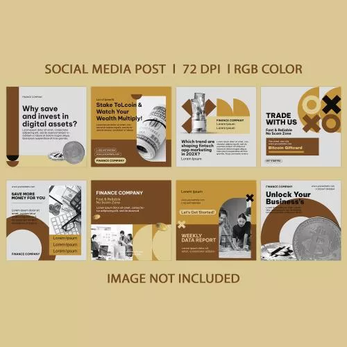 فایل PSD قالب پست اینستاگرام معاملات ارز دیجیتال 25721