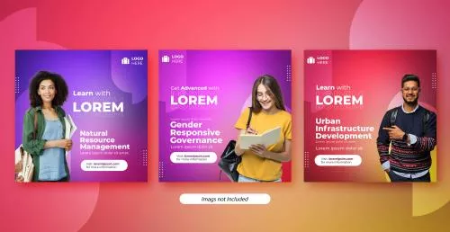 فایل PSD قالب پست اینستاگرام رایگان 25726