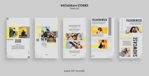 فایل PSD قالب استوری رایگان اینستاگرام برای مد و پوشاک با تم رنگ روشن به صورت لایه باز و قابل ویرایش 25727