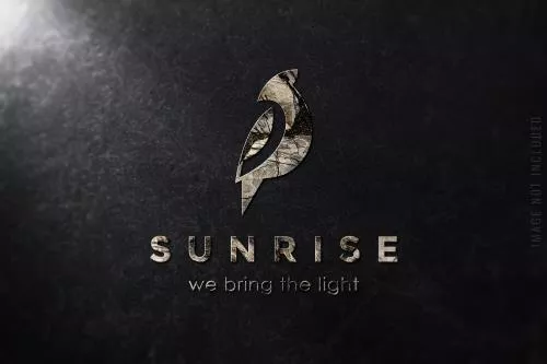 موکاپ رایگان PSD به صورت لایه باز جهت نمایش لوگو با زمینه مشکی 