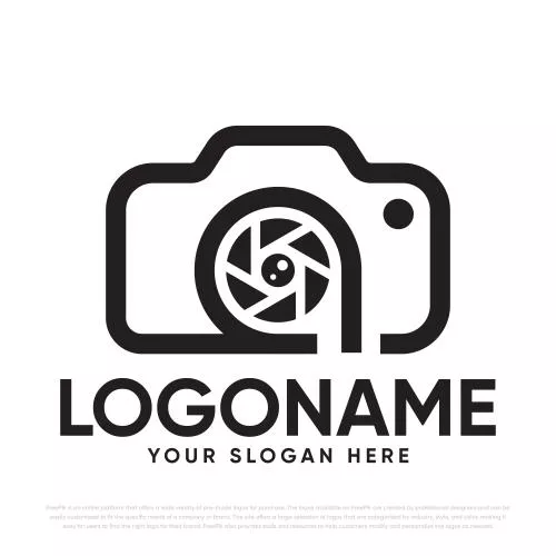 وکتور EPS طراحی لوگوی دوربین 25907