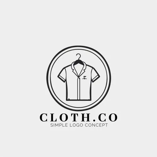 وکتور EPS لوگو بوتیک لباس و برندسازی شرکت و تولیدی لباس 25924