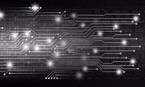 وکتور EPS با مفهوم فناوری اطلاعات و الکترونیک و مدار 25873