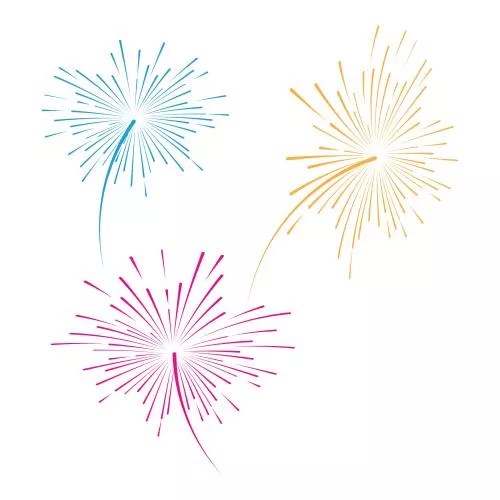 وکتور EPS آیکون وکتور آتش بازی 25786