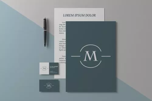 فایل PSD موکاپ رایگان ست اداری کسب و کار و برندسازی سه بعدی 26095