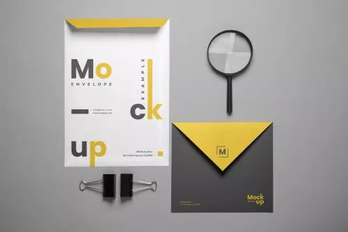 فایل PSD موکاپ پاکت‌های مختلف 26120