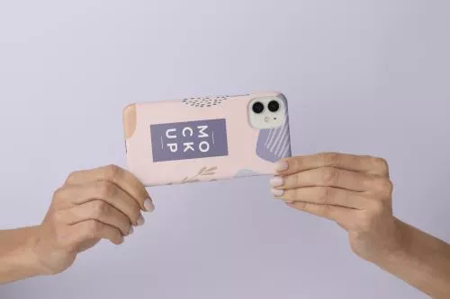 فایل PSD موکاپ رایگان قاب موبایل 26126