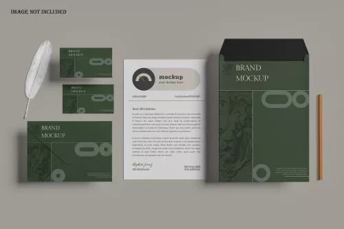 فایل PSD موکاپ ست اداری مینیمال 26130