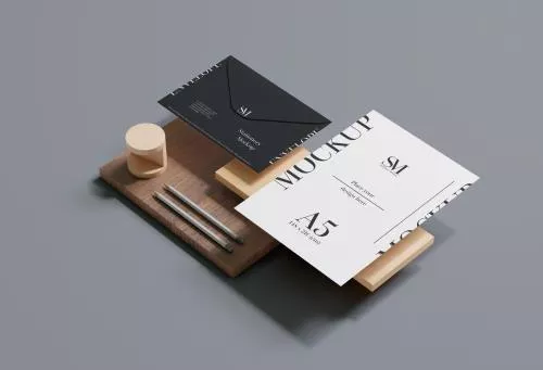 فایل PSD موکاپ لوازم التحریر و ست اداری 26191