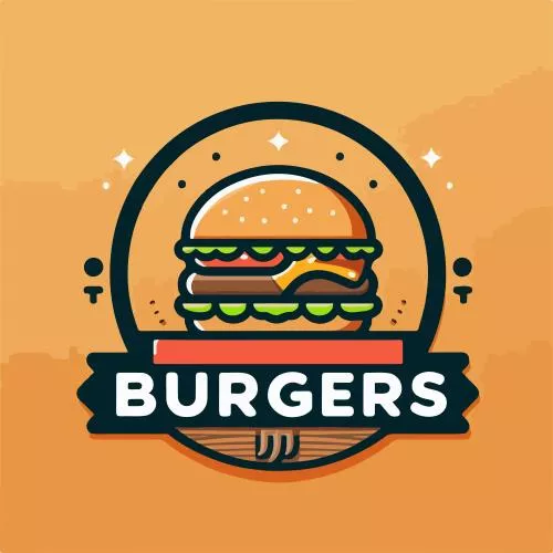 وکتور EPS لوگو برگر - لوگو همبرگر 26194
