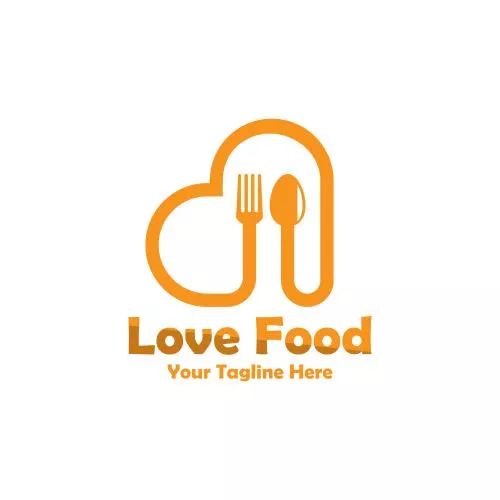 وکتور EPS لوگو رستوران شامل المان های قاشق و چنگال 26196