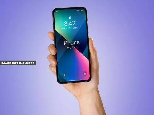 فایل PSD موکاپ گوشی در دست 26206