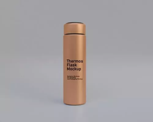 فایل PSD موکاپ فلاسک استیل ضد زنگ سه بعدی 26243
