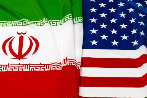 عکس با کیفیت پرچم ایران همراه با پرچم آمریکا 27703