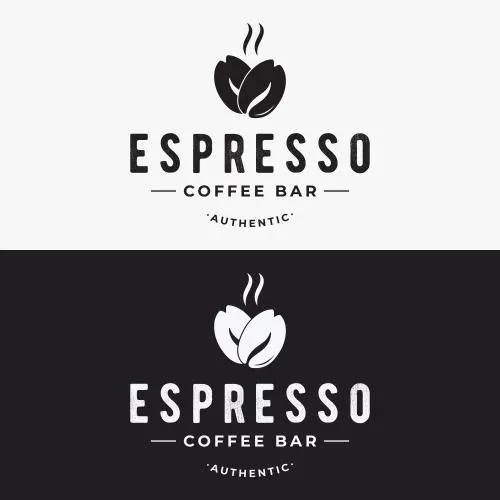 وکتور EPS لوگوی دانه قهوه با فنجان وینتیج ، نشان تجاری کافی شاپ و کافه 27746