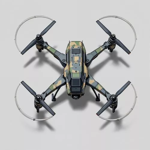 وکتور EPS تصویر وکتور کوادروتور پهپاد رنگارنگ 27927