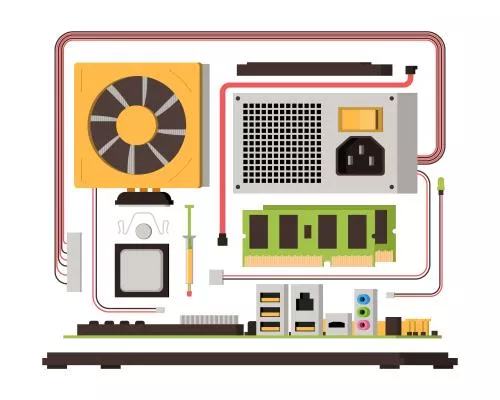 وکتور EPS قطعات کامپیوتر 27930