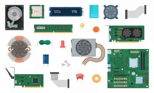 وکتور EPS مجموعه وکتور دقیق تجهیزات کامپیوتری، بردهای هوشمند، قطعات و نیمه هادی های الکترونیکی 27933