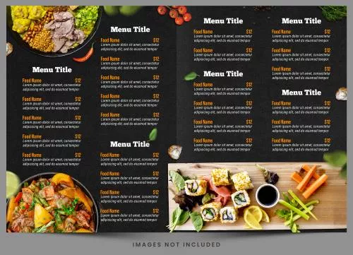 فایل PSD منوی رستوران و فست فود و کافه 27798