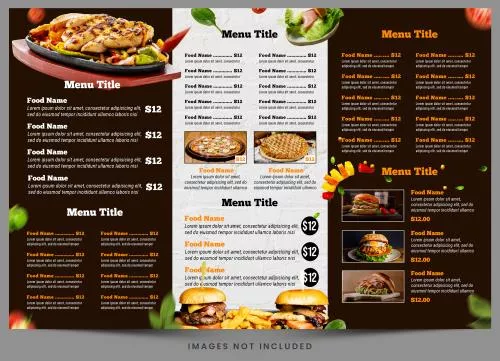 فایل PSD عنوان منوی رستوران 27800