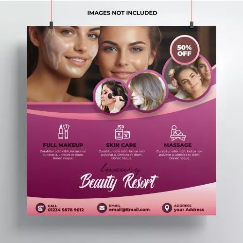 فایل PSD پوستر محصولات زیبایی 27815